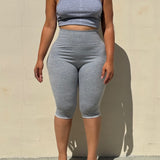 The Cotton Tummy Control Capri (olive)