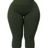 The Cotton Tummy Control Capri (gray)