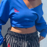 Club Babes Crewneck (blue/red)