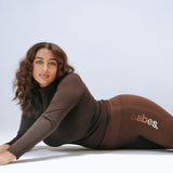 Signature Embroidered Tummy Control Legging