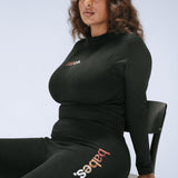 Signature Embroidered Tummy Control Legging