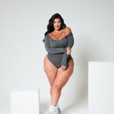 Long Sleeve Thong Bodysuit