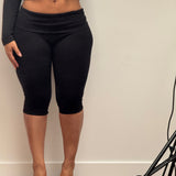 The Cotton Tummy Control Capri (gray)