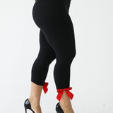 The Coquette Capri in Black (Red)