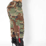 The Cropped Cargo Capri Red ♻️