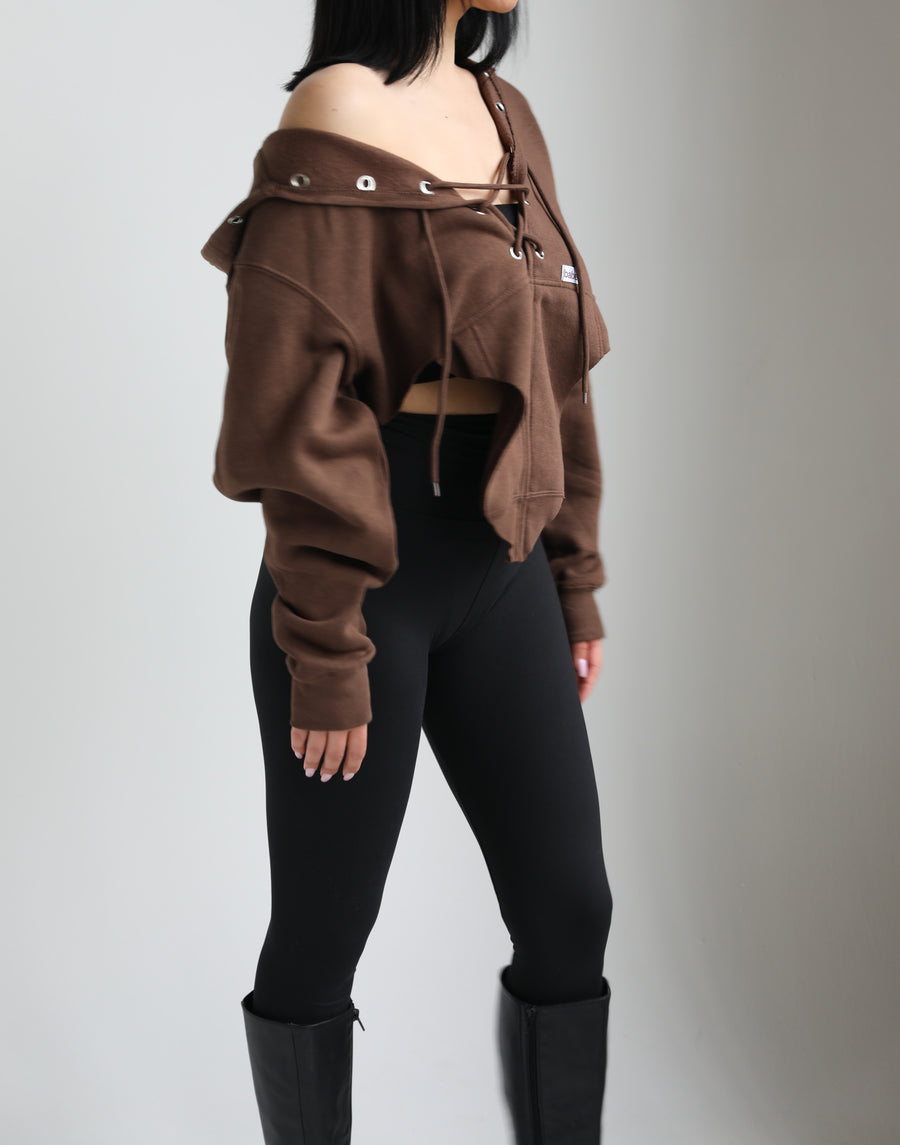 Corset LA Winter Hoodie (chocolate)