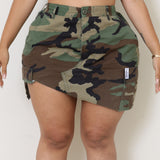 The Camo Asymmetrical Skirt ♻️