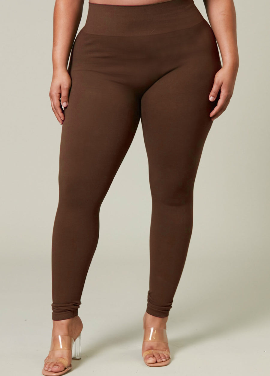 The Cotton Tummy Control Legging (smoke gray)