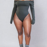 Long Sleeve Thong Bodysuit