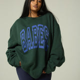 BABES Crewneck (green/blue)