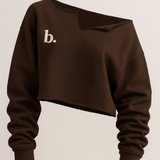 Club Babes Crewneck (brown/cream)