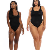 Black Body By Babes Thong Bodysuit w/ Tummy Control - Babes And Felines | Specializing in Fashionable Staple Pieces for Every Shape and Size (8328497543)