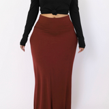 Stretch Maxi Skirt (charcoal)