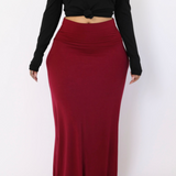Stretch Maxi Skirt (charcoal)
