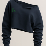 Club Babes Crewneck (navy/green)