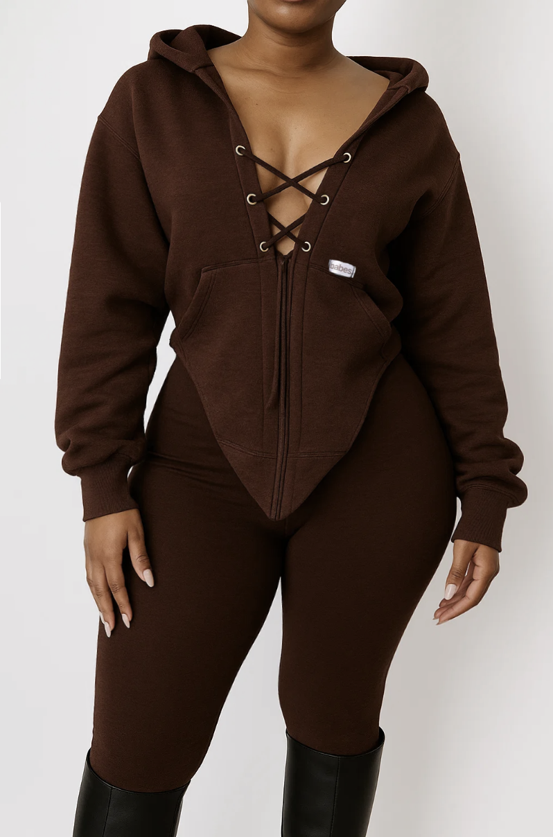 Corset LA Winter Hoodie (chocolate)