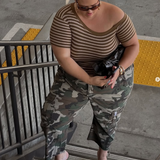 The Cropped Cargo Capri♻️