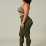 The Cotton Tummy Control Legging (olive)