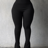 Black Flare Tummy Control Legging