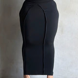 The Tummy Control Skirt in Black