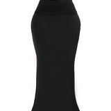 Stretch Maxi Skirt (charcoal)