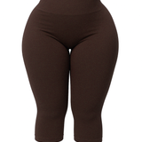 The Cotton Tummy Control Capri (gray)