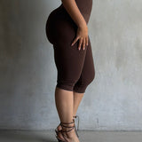 The Tummy Control Capri (burgundy)