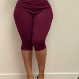 The Cotton Tummy Control Capri (olive)