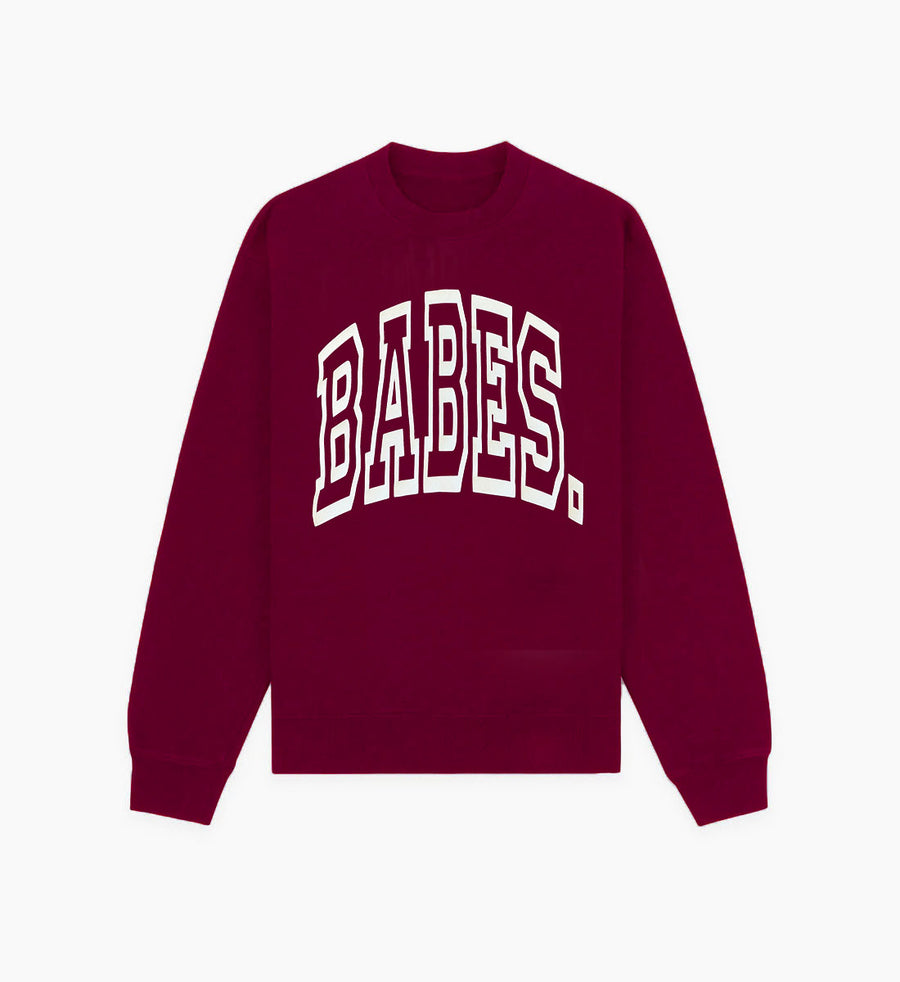 BABES Crewneck (burgundy)