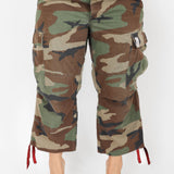 The Cropped Cargo Capri Red ♻️