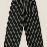 Pinstripe Wide Leg Trouser