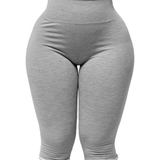 The Cotton Tummy Control Capri (gray)
