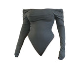 Long Sleeve Thong Bodysuit