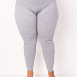 The Cotton Tummy Control Legging (gray)