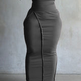 The Tummy Control Skirt in Gray