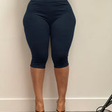 The Cotton Tummy Control Capri (olive)