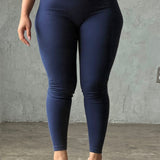 The Cotton Tummy Control Legging (navy)