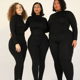 3-5 Pack Black Yoga Tummy Control Legging