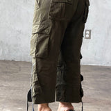 The Utility Cropped Cargo Capri Olive