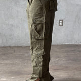 The Cargo Flare in Olive
