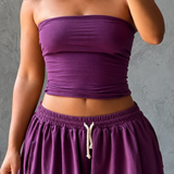 Cotton Tube in Vivid Plum