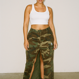 The Camo Long Skirt ♻️