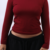Babe Turtleneck (burgundy)