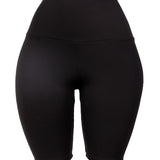 TUMMY CONTROL High Waist Biker Short W/ Ponte Roma (11604106644)