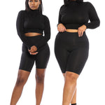 TUMMY CONTROL High Waist Black Babe Biker Short - Babes And Felines | Specializing in Fashionable Staple Pieces for Every Shape and Size (11604106644)