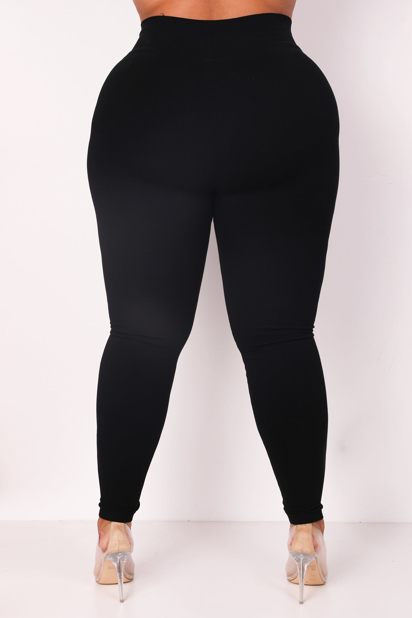 The Black Cotton Tummy Control Legging (fits up to Plus) (11043046932)