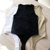 Ribbed Thong Bodysuit