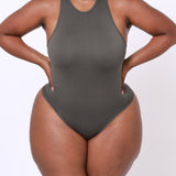 Ribbed Thong Bodysuit